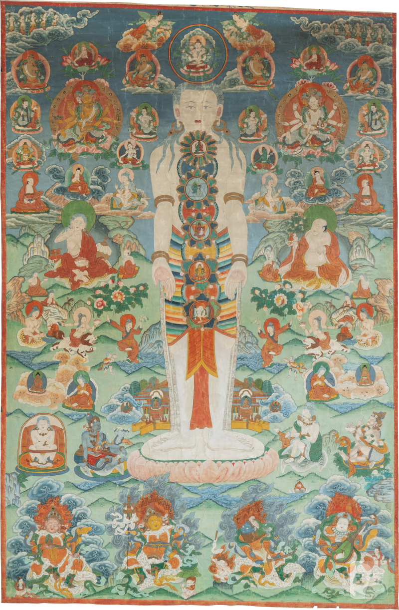 尼泊爾 十九 / 二十世紀 神我唐卡 設色布本